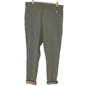 Tommy Hilfiger daisy print dress pants with contrast cuffs 10